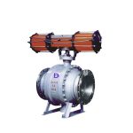 Use WCB natural gas coom pneumatic ash discharge ball valve
